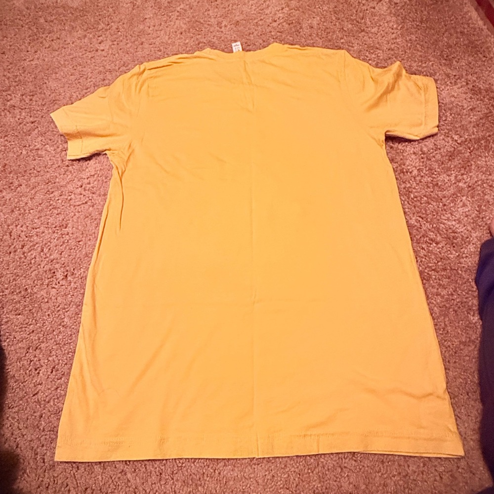 Bella Canvas Oh My Gourd I Love Fall Pumpkin Graphic Tee Yellow Medium - Picture 6 of 6